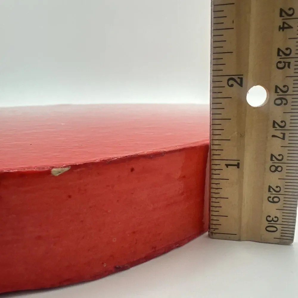 Vtg Handmade Paper Mache Sturdy Strawberry Serving Tray Platter